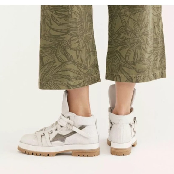 AS 98 White Bruce boot high top sneaker NWT - Picture 2 of 6